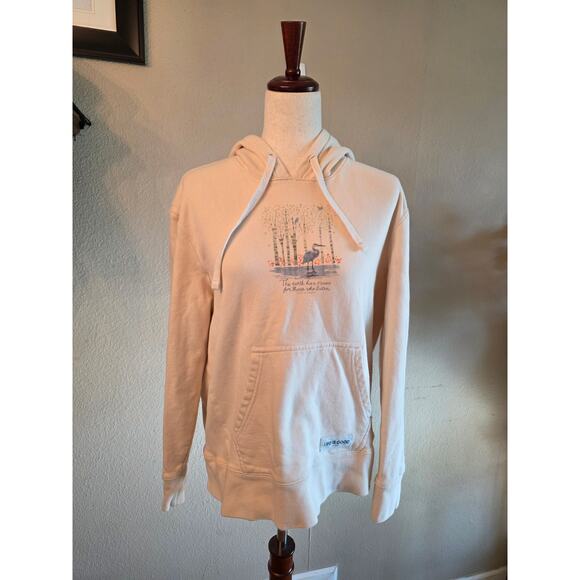 Life Is Good Women's Hoodie SZ Large Outdoors Nature Cozy - Picture 1 of 6